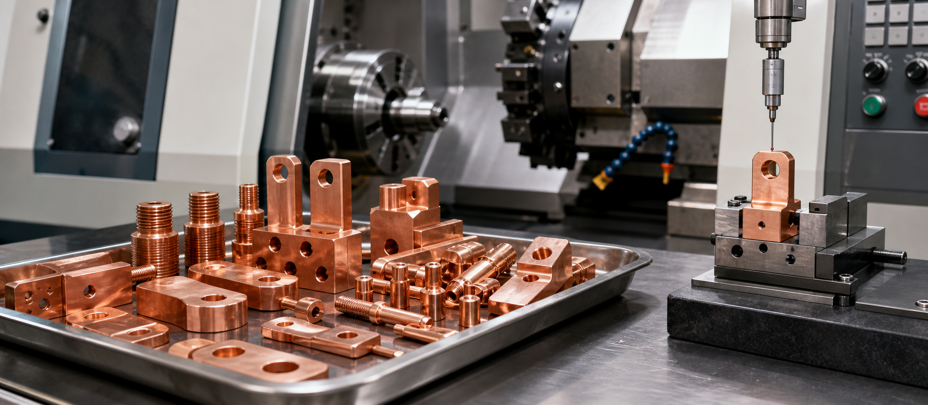 Copper Machining for Terminal Components Realistic manufacturing capability