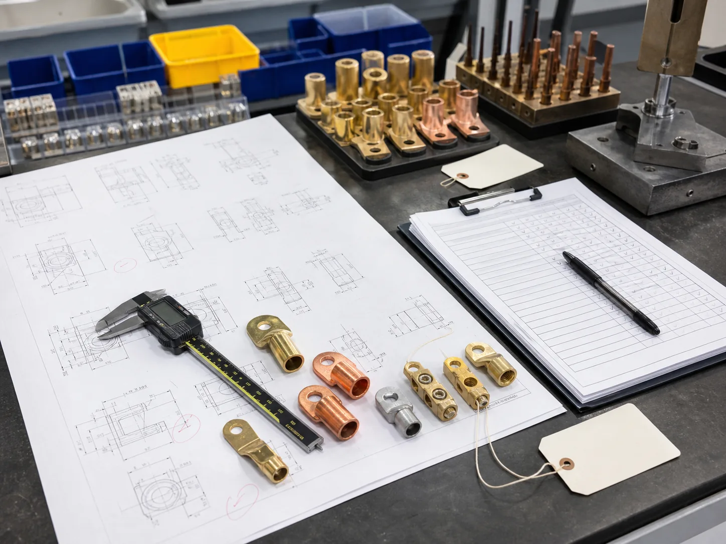 Custom terminal drawing and sample review for quotation questions