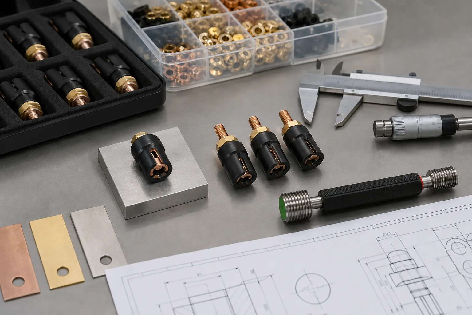 Replacement terminal samples compared against approved supplier part